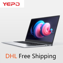 Load image into Gallery viewer, YEPO Laptop 15.6 inch 6GB RAM 64GB eMMC 1TB HDD 256GB SSD Quad Core Ultra-thin Notebook Computer With LED FHD Display Ultrabook