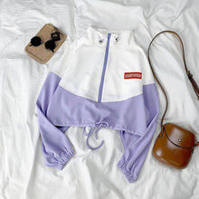 Load image into Gallery viewer, Spring Autumn Korean Suit Female Casual Weird Girl Hip Hop Slim Fashion Casual Sports Harajuku Style Two-piece Suit Women Tops
