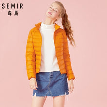Load image into Gallery viewer, SEMIR 2019 Down Winter Jacket Women Cotton Short Jackets New Down Padded Hooded Warm Autumn Slim Coat Female Casual Tops
