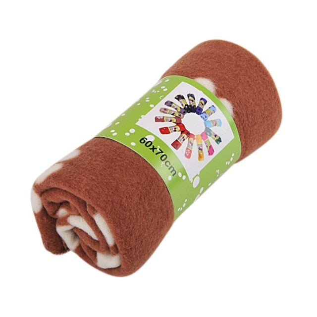 Pet Puppy Dog Cat Mats Blanket Cute Floral Paw Beds Puppy Double-sided Kennel Mat For Couch Car Backseat